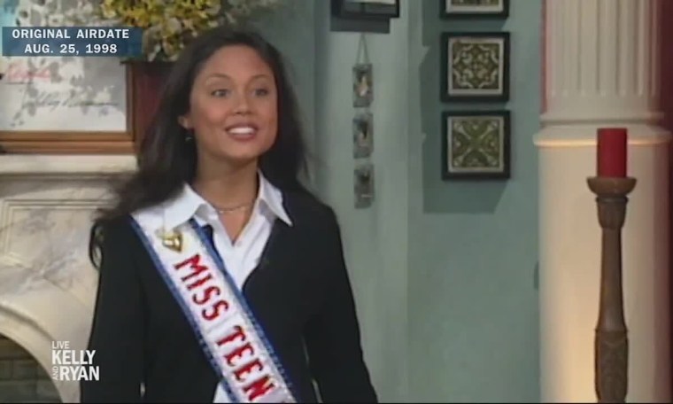 Vanessa Lachey Appeared on Live as Miss Teen USA in 1998 Vanessa Lachey Appeared on Live as Miss Teen USA in 1998