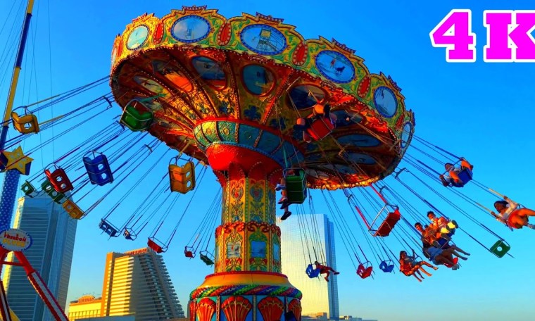 Ultimate Carefree Boardwalk Tour in Atlantic City & Steel Pier Amusement Park, 4K-UHD Ultimate Carefree Boardwalk Tour in Atlantic City & Steel Pier Amusement Park, 4K-UHD