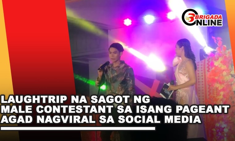 Laughtrip na sagot ng male contestant sa isang pageant agad nagviral sa social media Laughtrip na sagot ng male contestant sa isang pageant agad nagviral sa social media