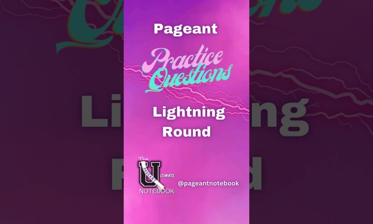 Pageant Practice Interview Lightning Round – 7 #pageantprep #interviewquestions Pageant Practice Interview Lightning Round – 7 #pageantprep #interviewquestions