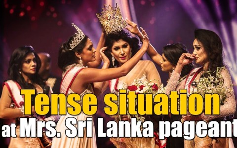 Tense situation at Mrs. Sri Lanka pageant Tense situation at Mrs. Sri Lanka pageant