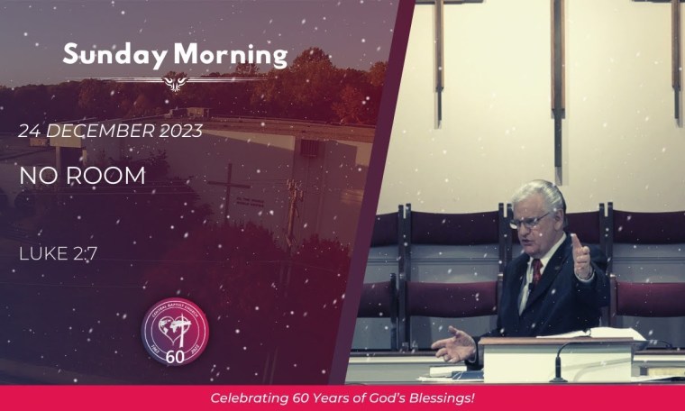 No Room – 24 December 2023 – Sunday Morning – CBC Service No Room – 24 December 2023 – Sunday Morning – CBC Service