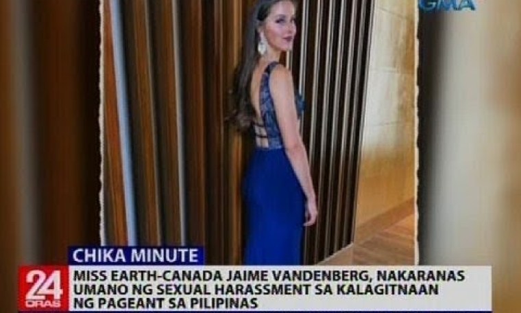 Miss Earth-Canada Jaime VandenBerg, nakaranas umano ng sexual harassment sa kalagitnaan ng pageant Miss Earth-Canada Jaime VandenBerg, nakaranas umano ng sexual harassment sa kalagitnaan ng pageant