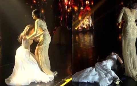 Beauty Pageant Winner Faints on Stage During Live Broadcast Beauty Pageant Winner Faints on Stage During Live Broadcast