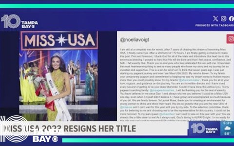 Sarasota native Miss USA 2023 resigns her title Sarasota native Miss USA 2023 resigns her title
