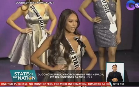 Dugong Pilipina, kinoronahang Miss Nevada; 1st Transgender sa Miss U.S.A. | SONA Dugong Pilipina, kinoronahang Miss Nevada; 1st Transgender sa Miss U.S.A. | SONA