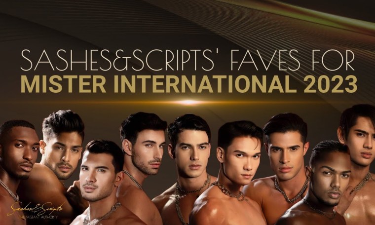 Sashes&Scripts Faves for Mister International 2023 | 15th Mister International Edition Sashes&Scripts Faves for Mister International 2023 | 15th Mister International Edition