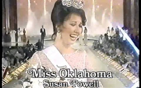 Miss America 1981- Crowning: Susan Powell, Miss Oklahoma Miss America 1981- Crowning: Susan Powell, Miss Oklahoma