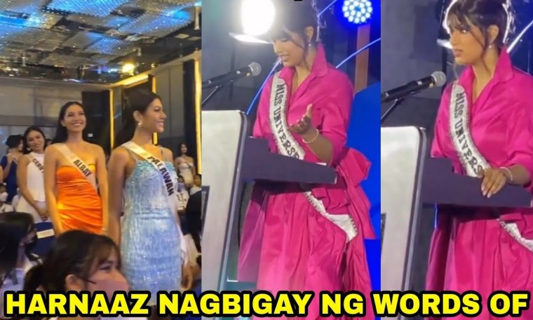 HARNAAZ NAGBIGAY NG INSPIRATIONAL MESSAGE SA MS UNIVERSE PHILIPPINES 2022 CANDIDATES HARNAAZ NAGBIGAY NG INSPIRATIONAL MESSAGE SA MS UNIVERSE PHILIPPINES 2022 CANDIDATES