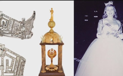 Historic Miss America jewels and dress on auction to support teachers Historic Miss America jewels and dress on auction to support teachers