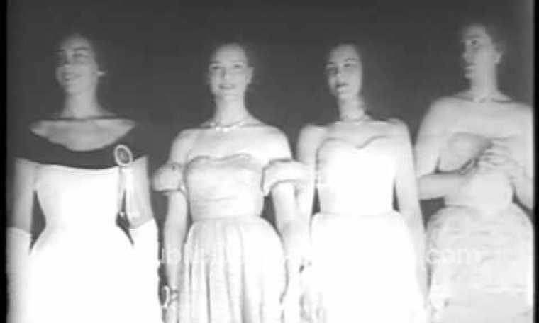 1954 Mrs. America Pageant archival newsreel stock footage www.PublicDomainFootage.com 1954 Mrs. America Pageant archival newsreel stock footage www.PublicDomainFootage.com