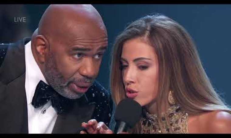 Miss Universe Costa Rica Jokes with Steve Harvey Miss Universe Costa Rica Jokes with Steve Harvey