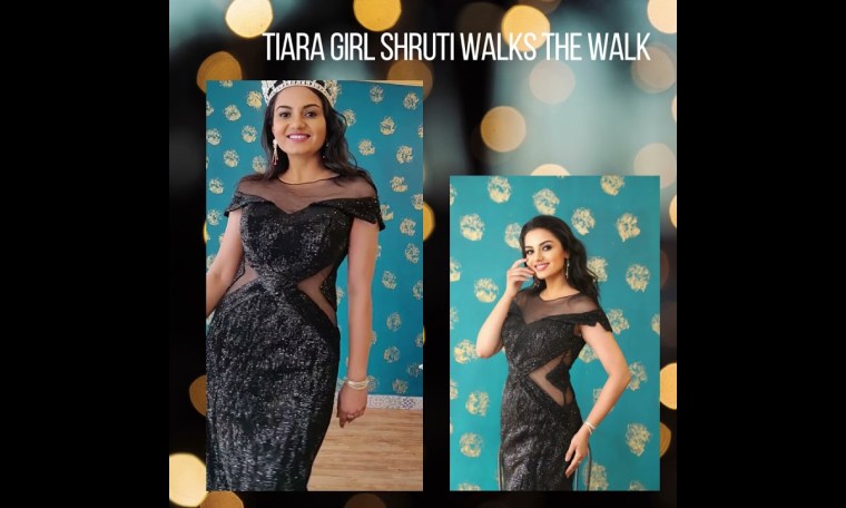 Tiara Girl Shruti Bhatt walks the Pageant and Model Walk Tiara Girl Shruti Bhatt walks the Pageant and Model Walk