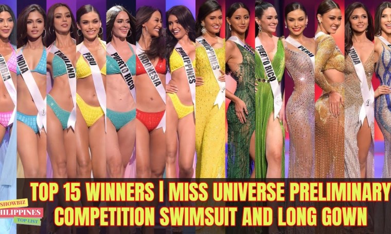 TOP 15 WINNERS | MISS UNIVERSE PRELIMINARYCOMPETITION SWIMSUIT AND LONG GOWN by Showbiz Philippines TOP 15 WINNERS | MISS UNIVERSE PRELIMINARYCOMPETITION SWIMSUIT AND LONG GOWN by Showbiz Philippines