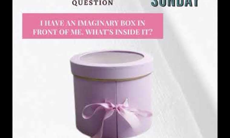 The Tiara Pageant Question : I have an imaginary box infront of me .What do you think is inside it? The Tiara Pageant Question : I have an imaginary box infront of me .What do you think is inside it?