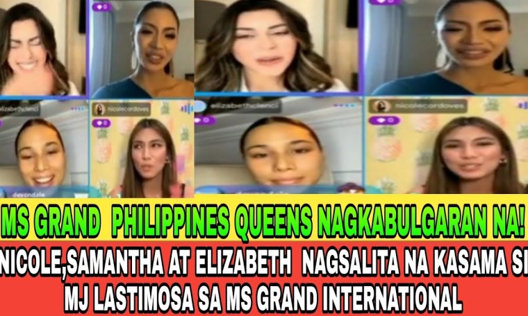 MJ LASTIMOSA, SAMANTHA PANLILIO,NICOLE AT ELIZABETH NAPAG KWENTUHAN ANG MS GRAND INTERNATIONAL MJ LASTIMOSA, SAMANTHA PANLILIO,NICOLE AT ELIZABETH NAPAG KWENTUHAN ANG MS GRAND INTERNATIONAL