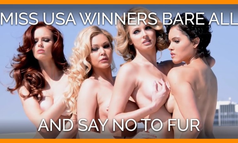 Miss USA Winners Bare All and Say NO to Fur Miss USA Winners Bare All and Say NO to Fur