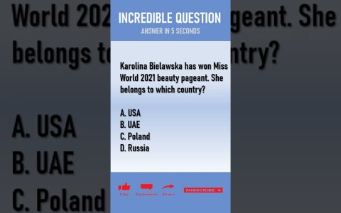 Karolina Bielawska has won Miss World 2021 beauty pageant. She belongs to which country… #shorts Karolina Bielawska has won Miss World 2021 beauty pageant. She belongs to which country… #shorts