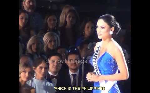 Pia Wurtzbach in Miss Universe 2015 | Q and A | Audience View Pia Wurtzbach in Miss Universe 2015 | Q and A | Audience View
