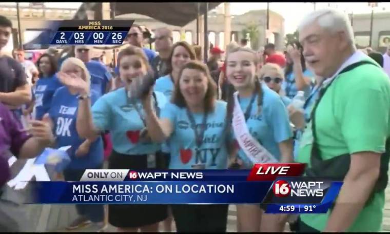 Supporters of Miss America pageant gather at boardwalk Supporters of Miss America pageant gather at boardwalk