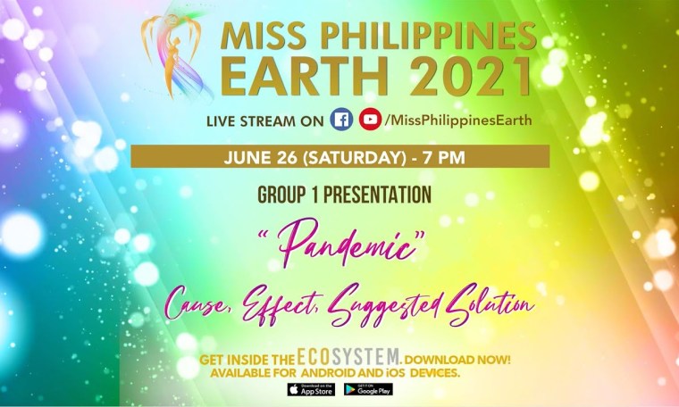 Miss Philippines Earth 2021 Group 1 Topic Presentation: "Pandemic" Cause, Effect, Suggested Solution Miss Philippines Earth 2021 Group 1 Topic Presentation: "Pandemic" Cause, Effect, Suggested Solution