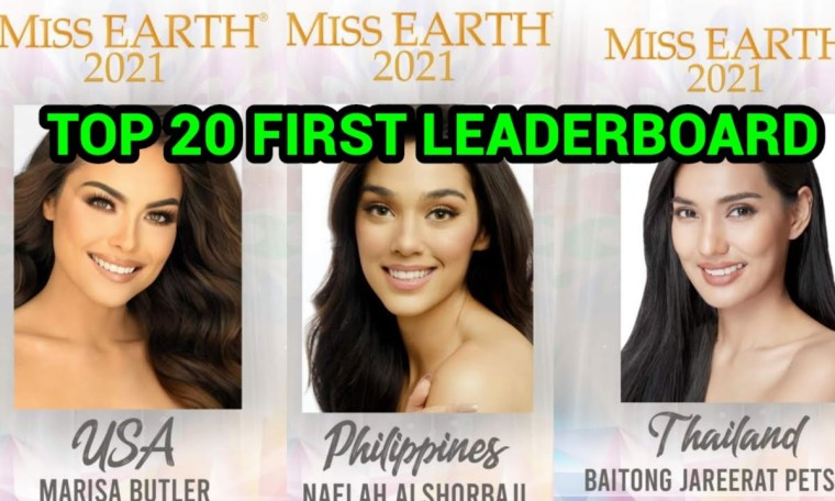MISS EARTH 2021 TOP 20 FIRST LEADERBOARD MISS EARTH 2021 TOP 20 FIRST LEADERBOARD