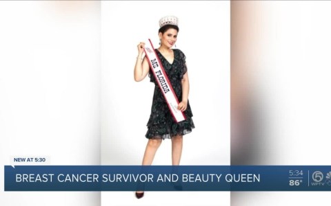 Breast cancer survivor wins Ms. Florida beauty pageant Breast cancer survivor wins Ms. Florida beauty pageant