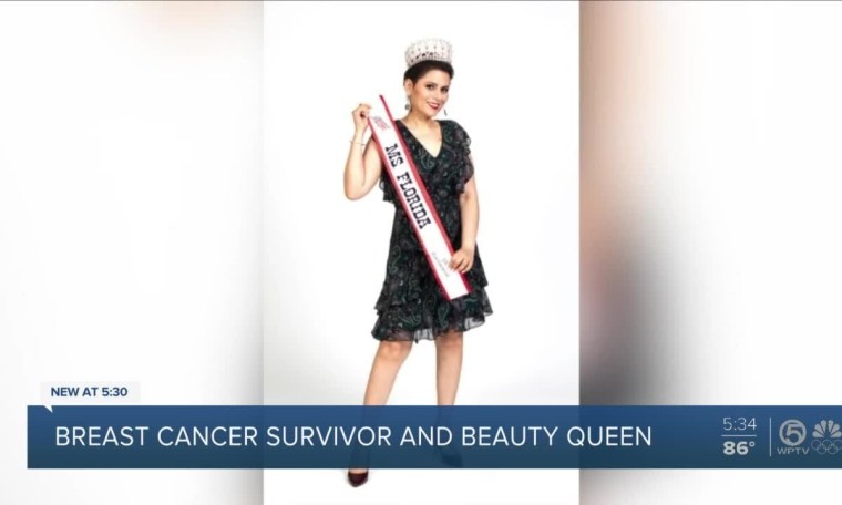 Breast cancer survivor wins Ms. Florida beauty pageant Breast cancer survivor wins Ms. Florida beauty pageant