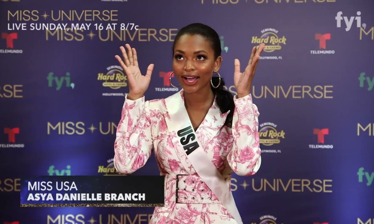 The 69th Miss Universe Competition – Interview with Miss USA, Asya Danielle Branch The 69th Miss Universe Competition – Interview with Miss USA, Asya Danielle Branch
