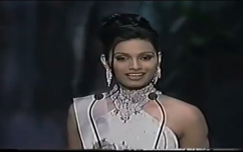 Daina Hayden's Q and A performance at Miss World 1997 Daina Hayden's Q and A performance at Miss World 1997
