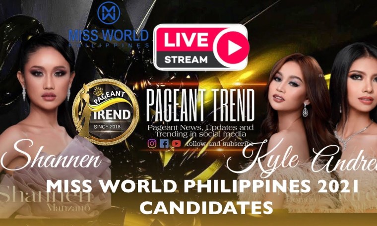 LIVE | Miss World Philippines 2021 Candidates SHANNEN, KYLE and ANDREA at Pageant Trend. LIVE | Miss World Philippines 2021 Candidates SHANNEN, KYLE and ANDREA at Pageant Trend.