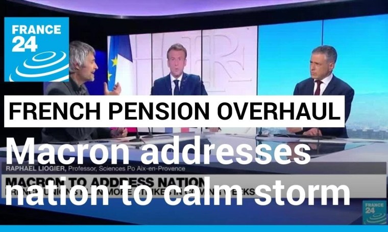 Macron addresses the nation amid anger over pension overhaul • FRANCE 24 English Macron addresses the nation amid anger over pension overhaul • FRANCE 24 English