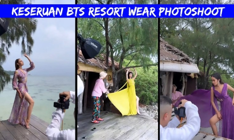 BTS RESORT WEAR PHOTOSHOOT Finalis Miss Mega Bintang di Pulau Macan BTS RESORT WEAR PHOTOSHOOT Finalis Miss Mega Bintang di Pulau Macan