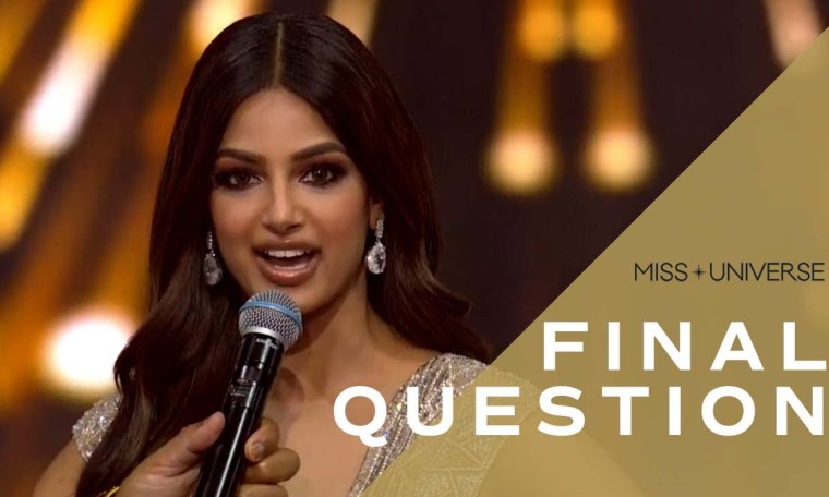 70th MISS UNIVERSE Harnaaz Sandhu's Final Question | Miss Universe 70th MISS UNIVERSE Harnaaz Sandhu's Final Question | Miss Universe