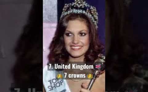 Top 10 Countries with the Most Beauty Pageant Crowns #shorts Top 10 Countries with the Most Beauty Pageant Crowns #shorts