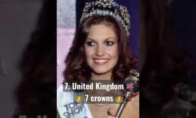 Top 10 Countries with the Most Beauty Pageant Crowns #shorts Top 10 Countries with the Most Beauty Pageant Crowns #shorts