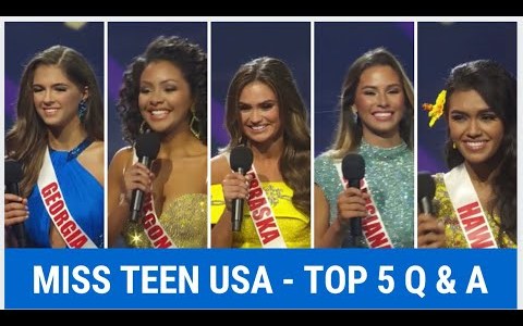 Miss Teen USA 2020 – Top 5 Question and Answer Miss Teen USA 2020 – Top 5 Question and Answer