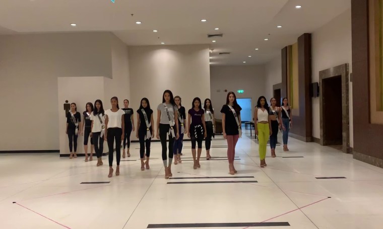 Miss Universe Thailand runway coaching by Pangina Heals and team P Miss Universe Thailand runway coaching by Pangina Heals and team P