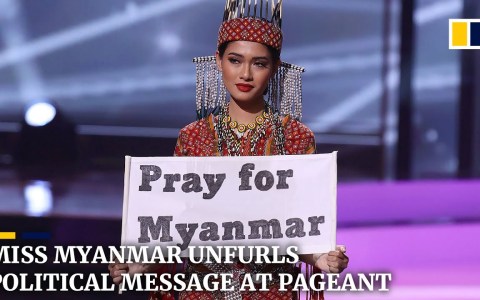 ‘Pray for Myanmar’: Miss Universe contestant with political statement wins best national costume ‘Pray for Myanmar’: Miss Universe contestant with political statement wins best national costume