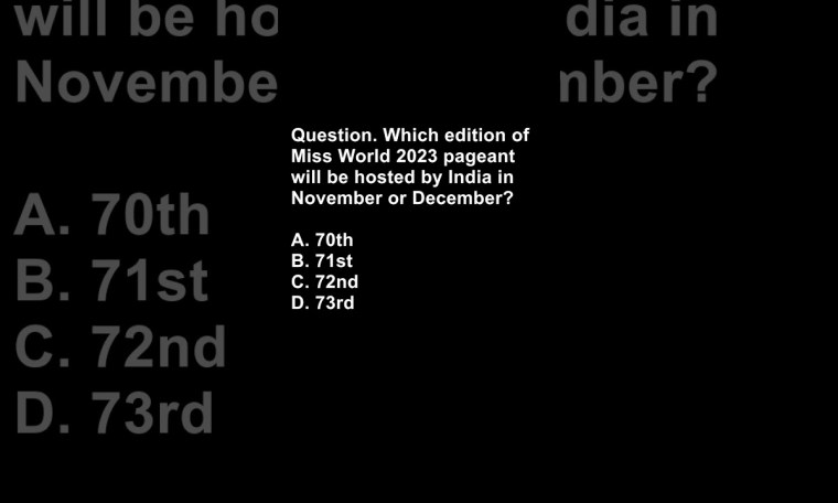 Miss World 2023 pageant | #Current affair #ytshort #shorts Miss World 2023 pageant | #Current affair #ytshort #shorts