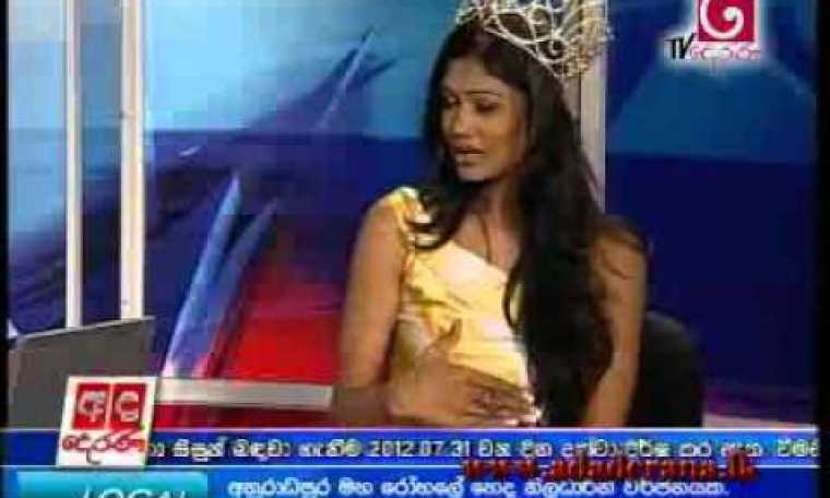 Interview with Sumudu Prasadini before leaving for Miss World pageant Interview with Sumudu Prasadini before leaving for Miss World pageant