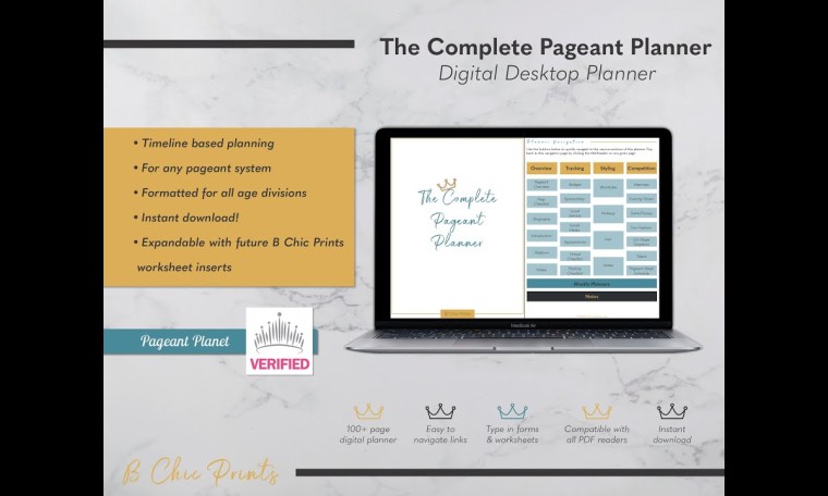The Complete Pageant Planner Digital Edition | The B Chic The Complete Pageant Planner Digital Edition | The B Chic
