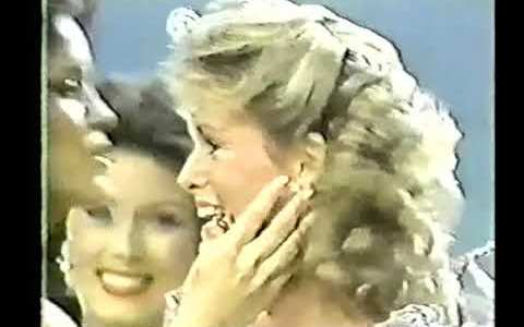 Miss America 1983- Crowning: Debbie Maffett, Miss California Miss America 1983- Crowning: Debbie Maffett, Miss California