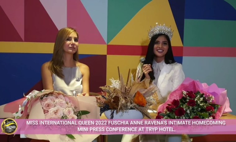 MISS INTERNATIONAL QUEEN 2022 FUSCHIA ANNE RAVENA DURING HOMECOMING PRESS CONFERENCE MISS INTERNATIONAL QUEEN 2022 FUSCHIA ANNE RAVENA DURING HOMECOMING PRESS CONFERENCE
