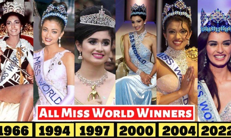 Complete List Of All Miss WORLD Winners From INDIA From 1947 To 2022 Complete List Of All Miss WORLD Winners From INDIA From 1947 To 2022