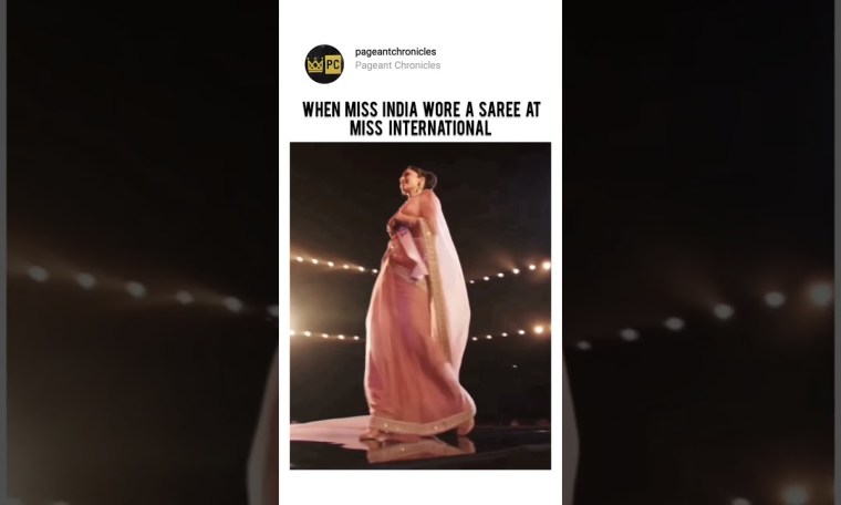 When Miss India Wore A Saree At Miss International #missindia #bollywood When Miss India Wore A Saree At Miss International #missindia #bollywood