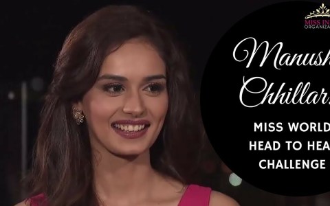 Miss India World 2017 Manushi Chhillar's Head To Head Challenge Performance Miss India World 2017 Manushi Chhillar's Head To Head Challenge Performance