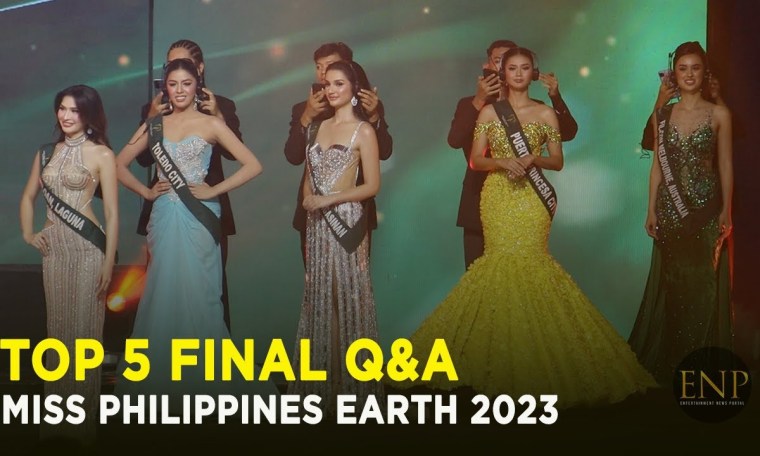 Miss Philippines Earth 2023 Final Top 5 Question and Answer Round Miss Philippines Earth 2023 Final Top 5 Question and Answer Round