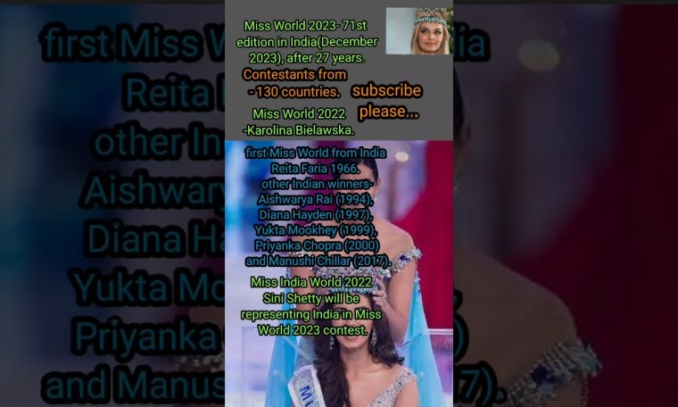 Miss World 2023 pageant in India #shorts Miss World 2023 pageant in India #shorts