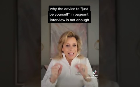 Why "just be yourself" in a pageant interview is not enough Why "just be yourself" in a pageant interview is not enough